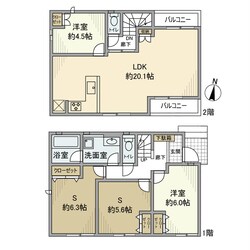 中台戸建の物件間取画像